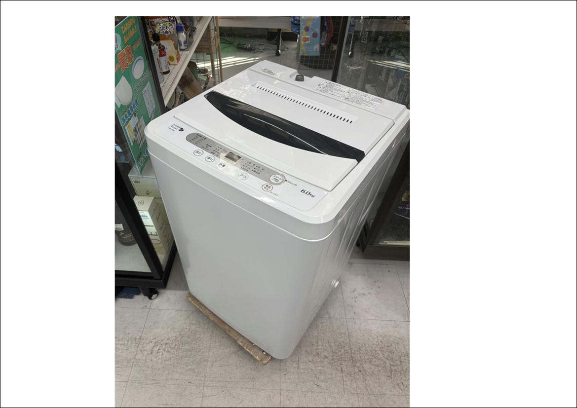 YAMADA ヤマダ 6㎏洗濯機 2017年式 YWM-T60A1 No.5388○ ※現金