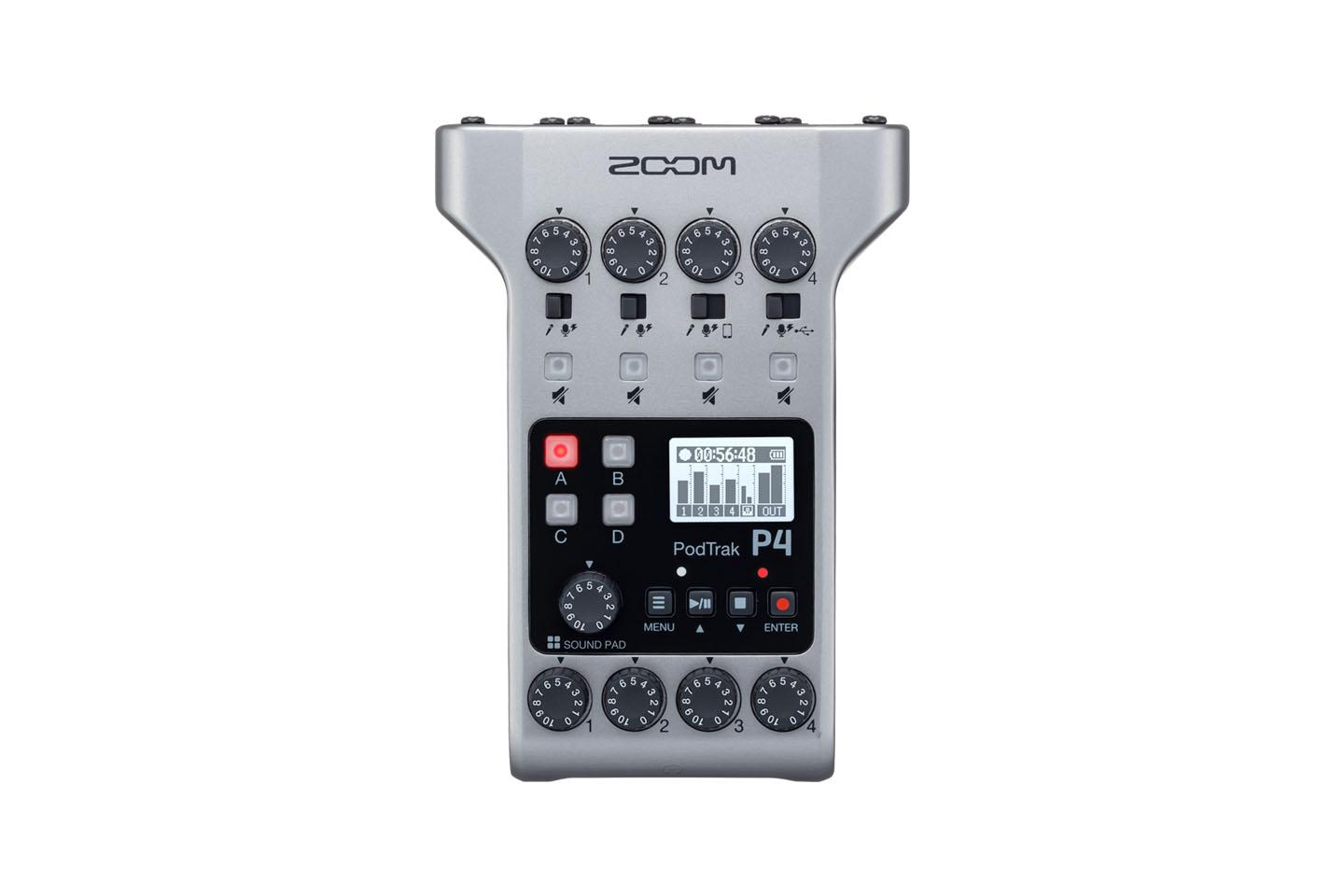 ZOOM PodTrak P4(ポッドキャスト用ポータブルレコーダー)｜撮影機材