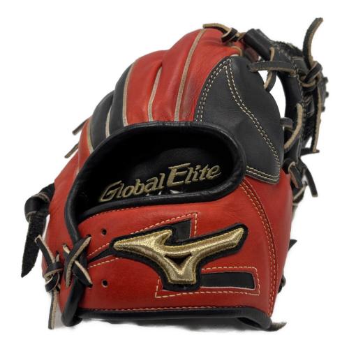 MIZUNO (ミズノ) 軟式グローブ ブラック×レッド Global Elite