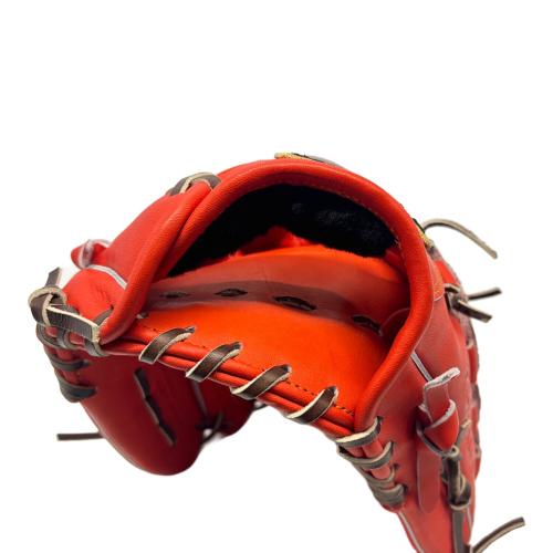 ZETT (ゼット) 軟式グローブ レッド ケース付 プロステイタス 投手用