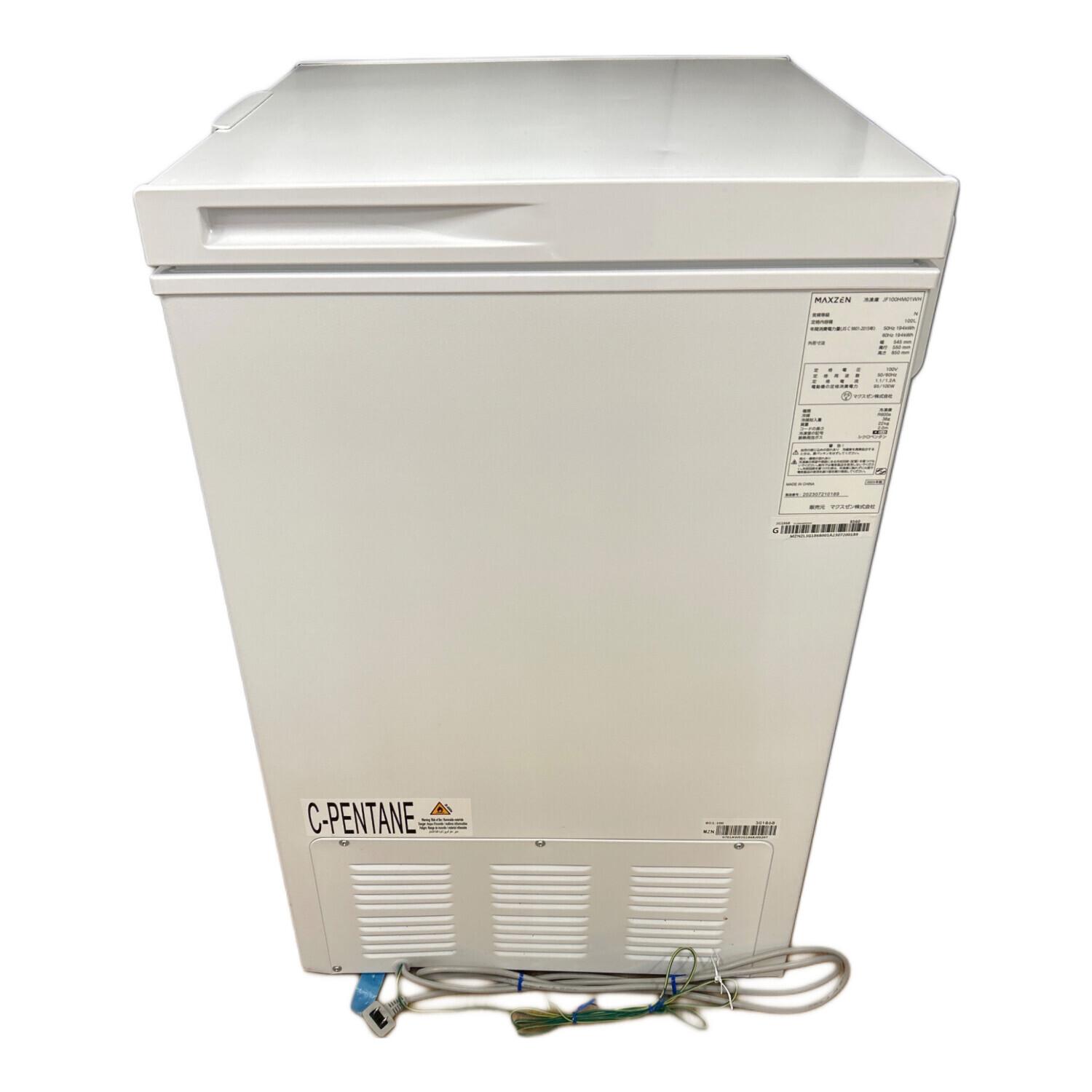 maxzen (マクスゼン) 1ドア冷凍庫 JF100HM01WH 2023年製 100L