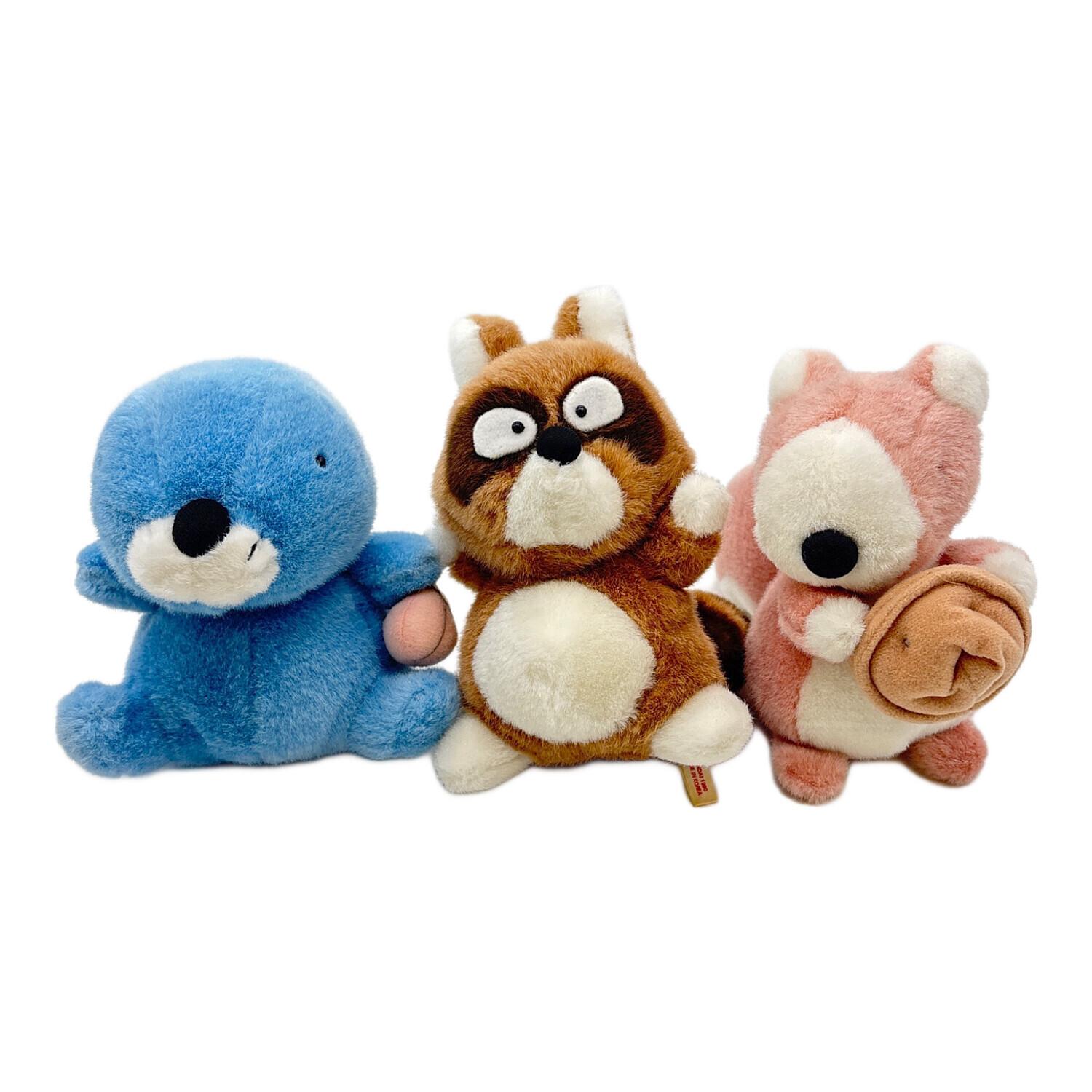BANDAI (バンダイ) レトロぬいぐるみ 1990年 3Pセット 現状販売