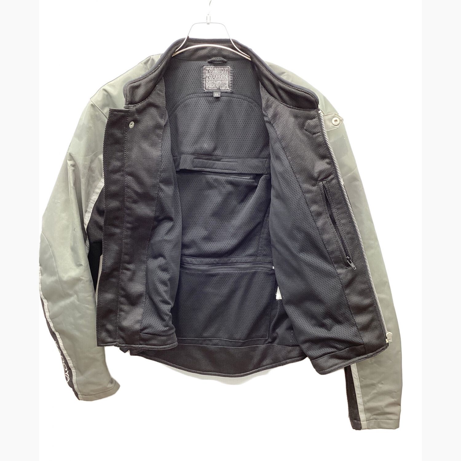 KADOYA (カドヤ) メッシュライダースジャケット グレー サイズ:XL