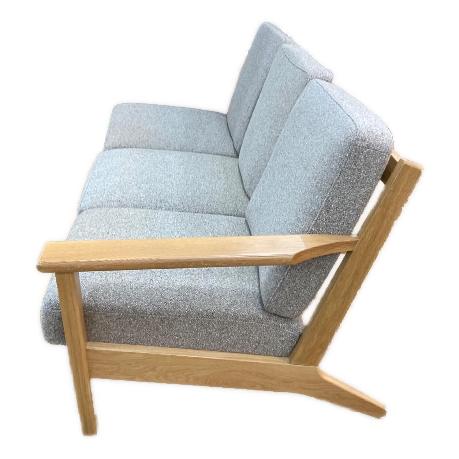 UNICO (ウニコ) オットマン付き3人掛けソファー VISKA グレー