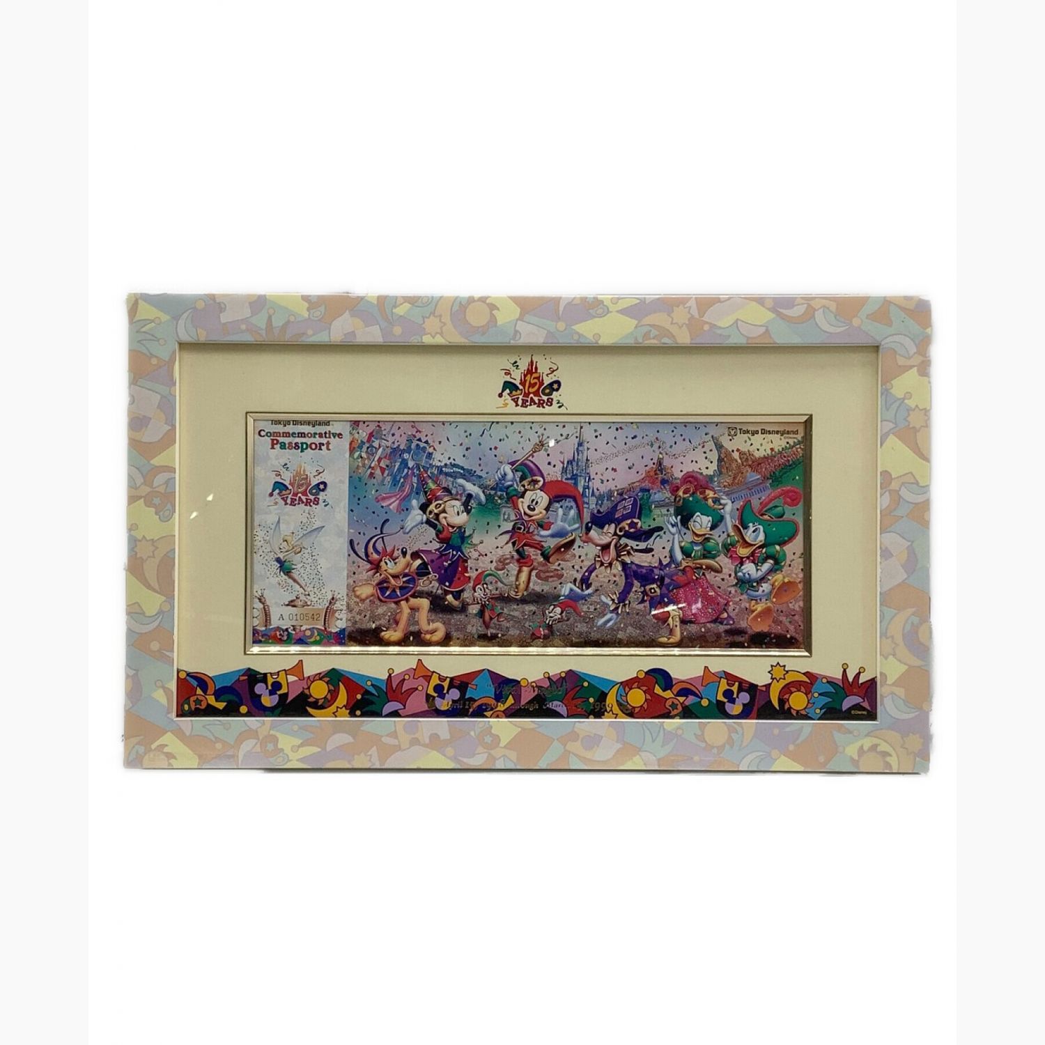 ディズニーランド 15周年記念パスポート ビバ!マジック 額入