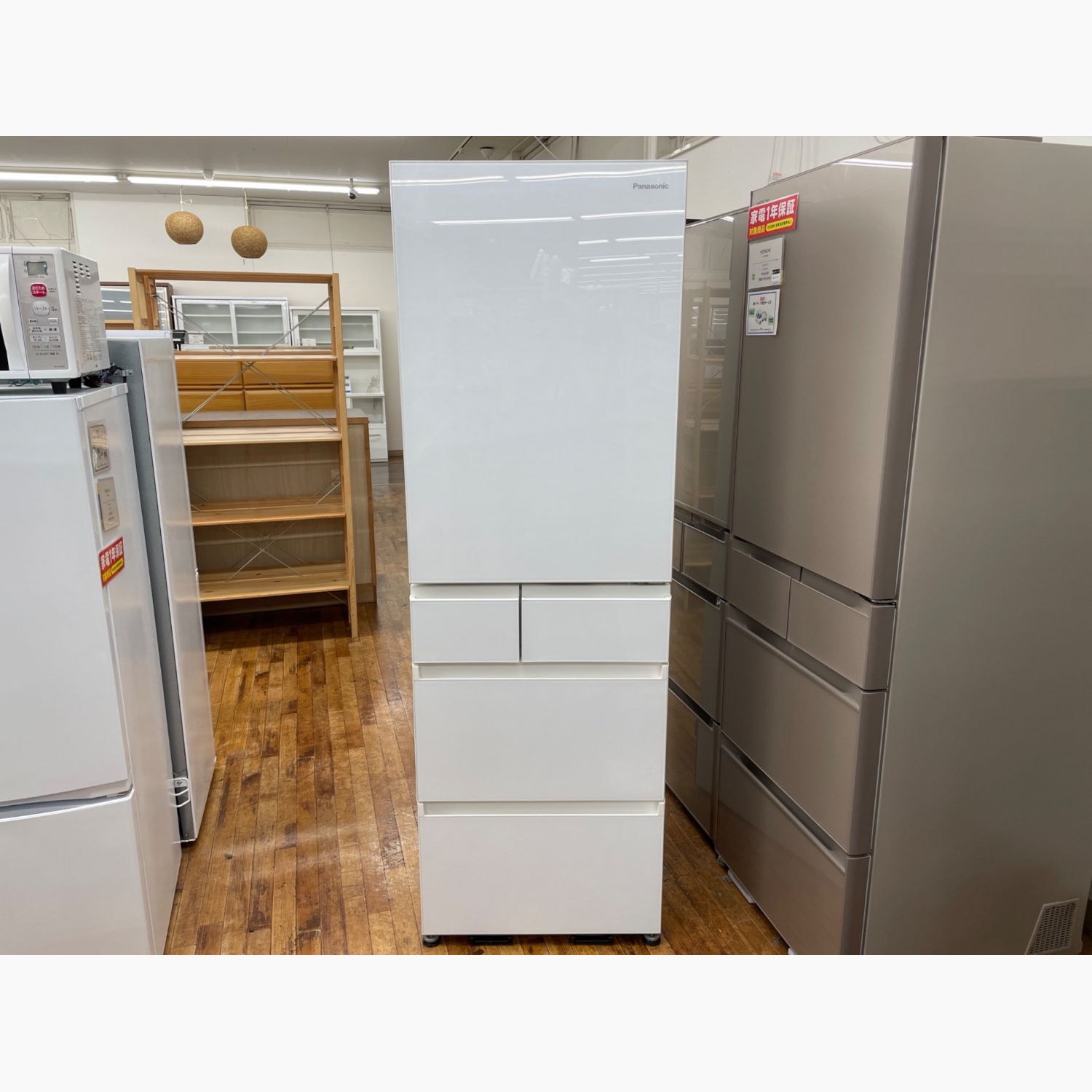 Y*y様 2022年製Panasonic冷蔵庫450L NR-E458PX-N左 Y*