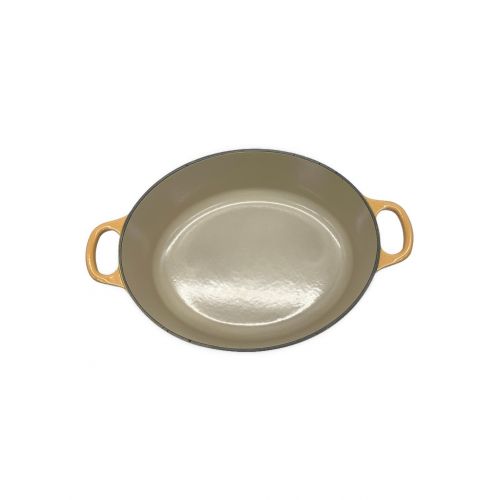 LE CREUSET (ルクルーゼ) 両手鍋 イエロー ココットオーバル27cm