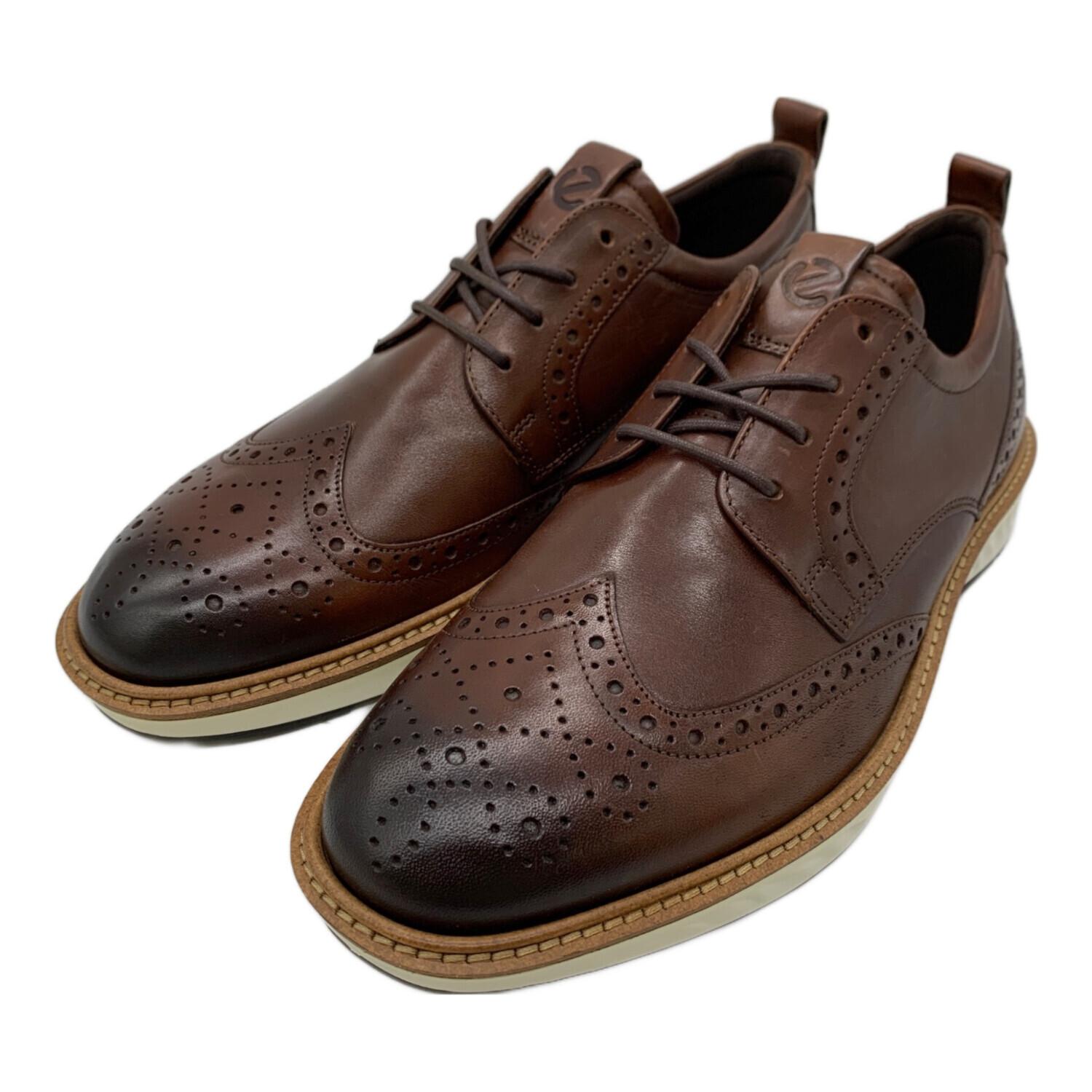 ECCO (エコー) レザーシューズ メンズ SIZE 26.5cm ブラウン ウイング