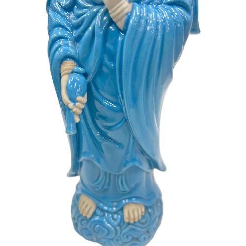 九谷焼 (クタニヤキ) 観音像 菊仙 ブルー｜トレファクONLINE