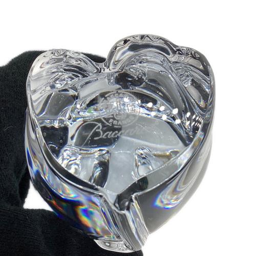 Baccarat (バカラ) 招き猫 クリア・レッド 2体セット 底面キズ小