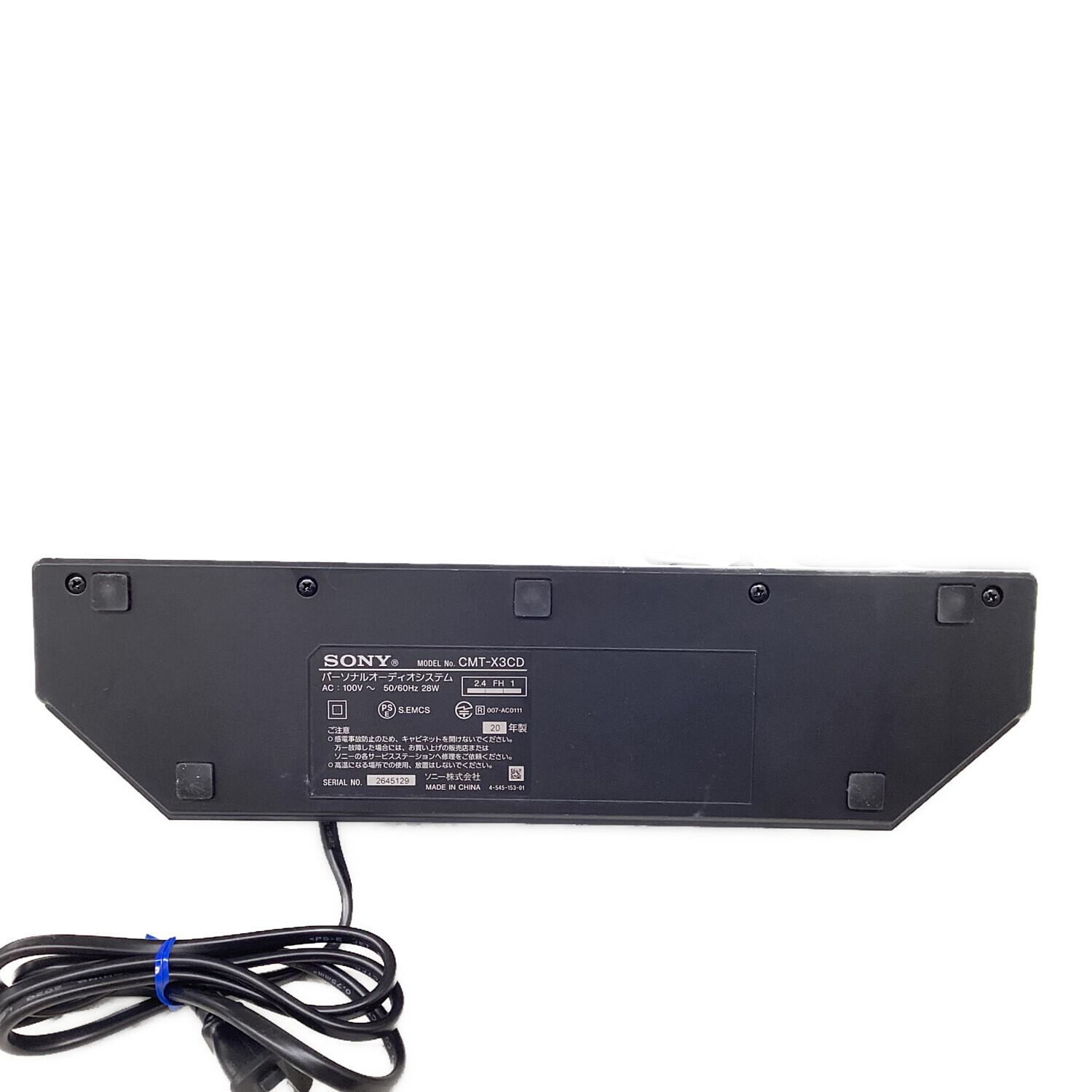 SONY (ソニー) マルチコネクトコンポ CMT-X3CD 2020年製｜トレファクONLINE