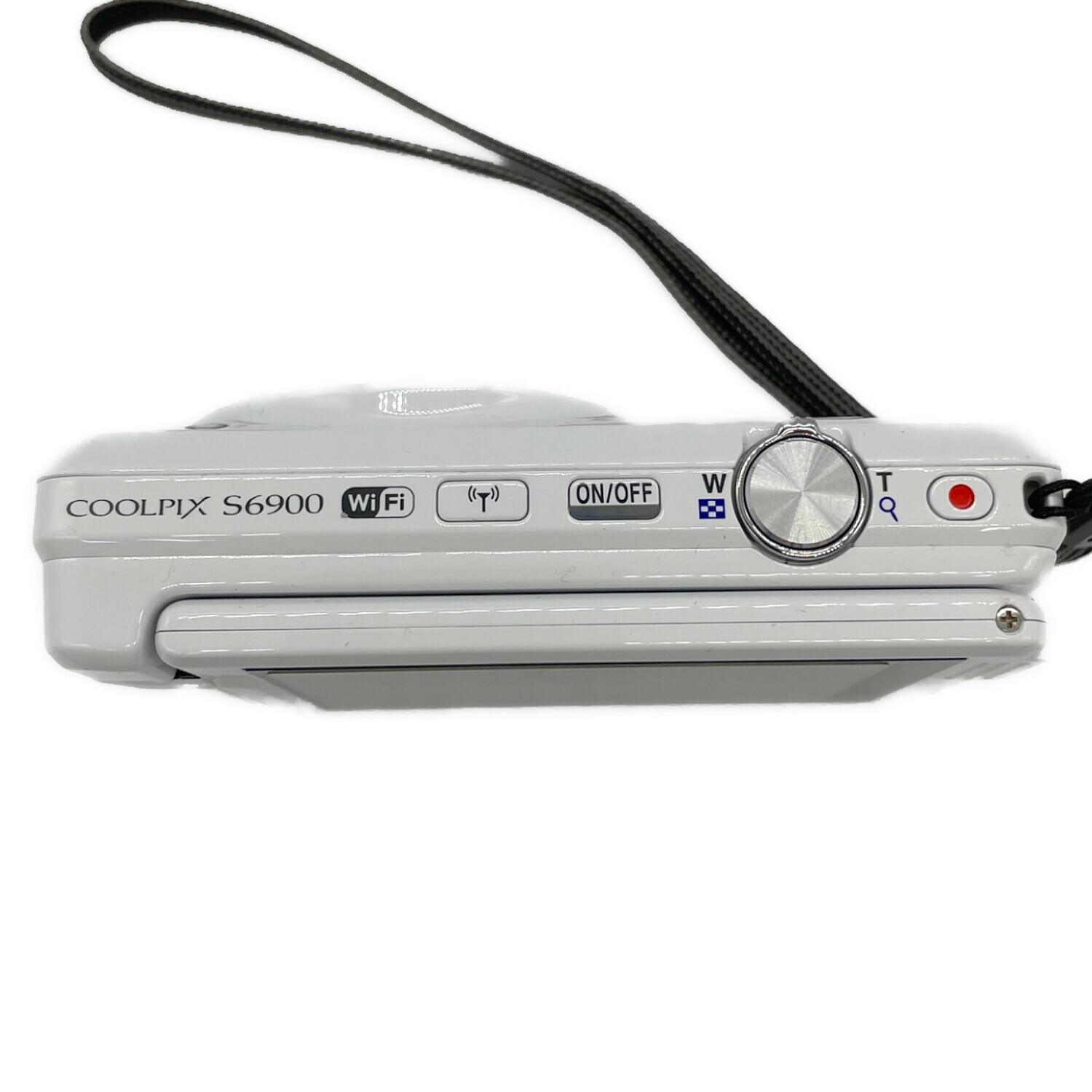 Nikon COOLPIX S6900 中古 ホワイト 充電器ほか ☆32-6471】□中古