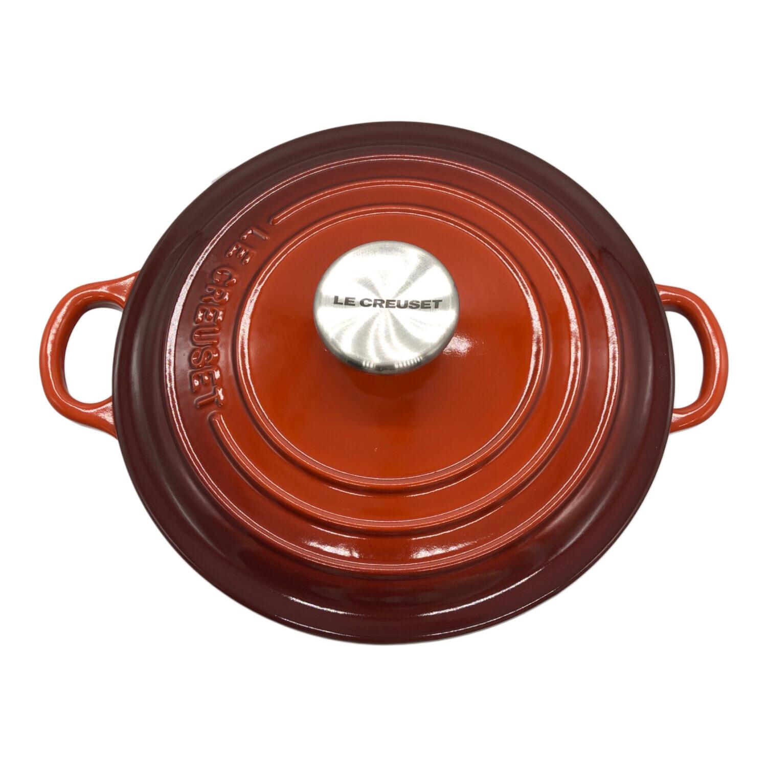 LE CREUSET (ルクルーゼ) 両手鍋 20cm カイエン ココット・ロンド