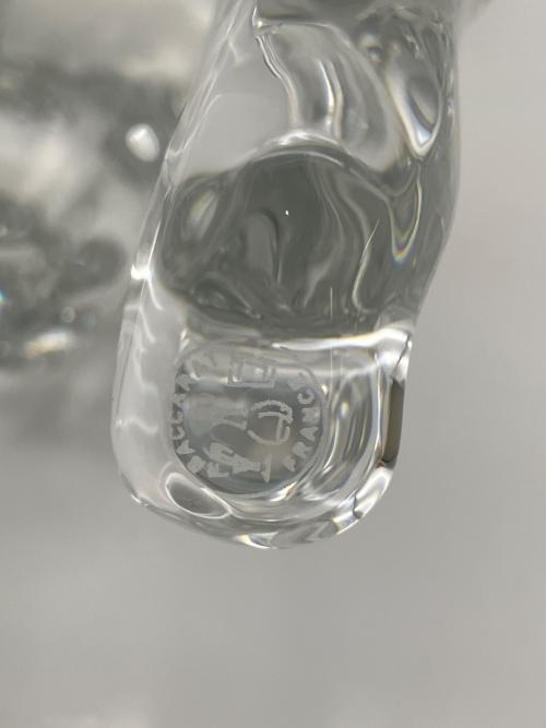 Baccarat (バカラ) パンサーリープ クリスタルフィギュリン ※台座難