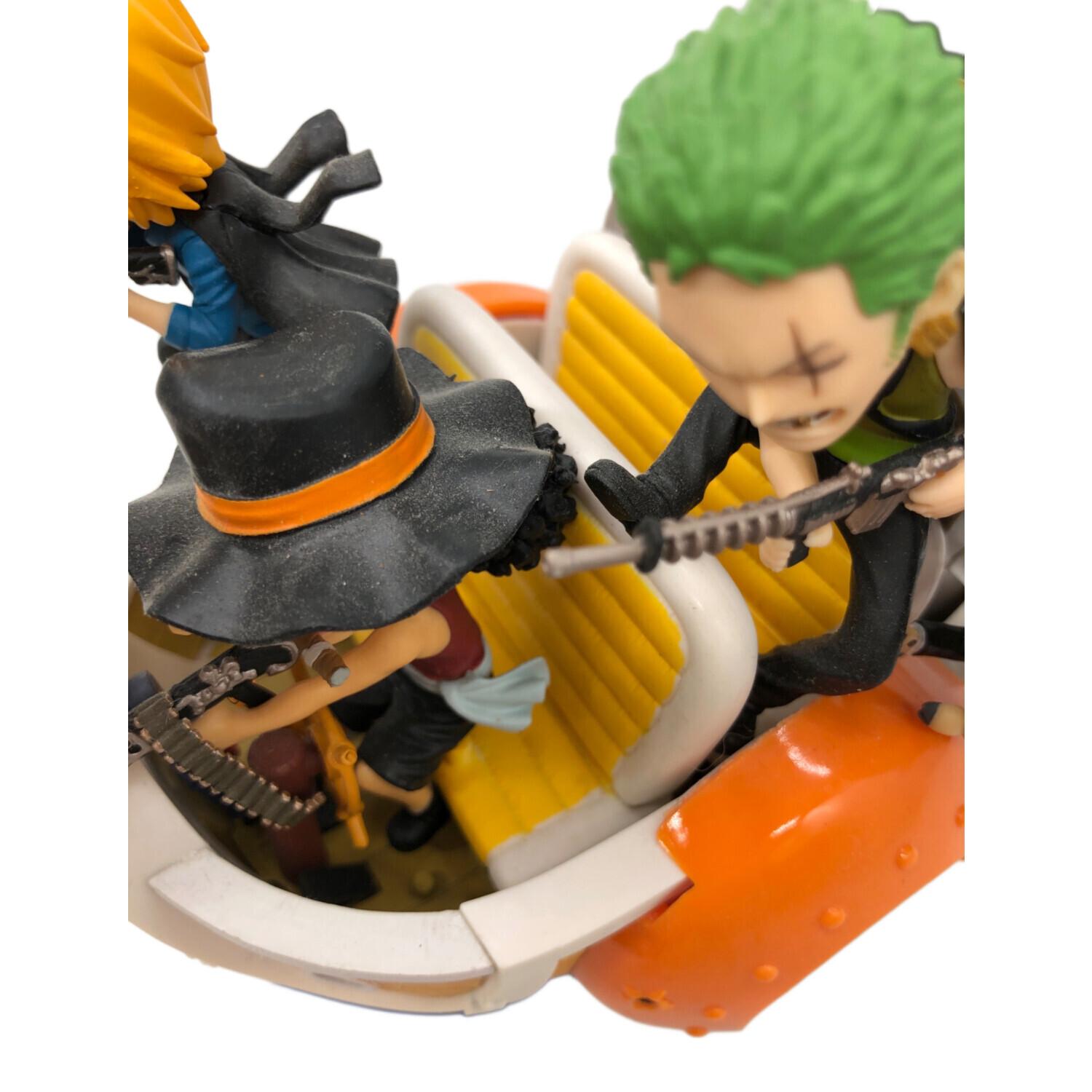 フィギュア フランキー不在 ワンピース ワーコレ ミニメリー号アタック