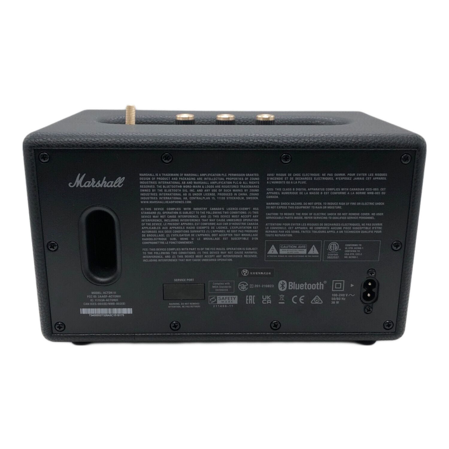Marshall (マーシャル) ワイヤレススピーカー Acton III 2WAY バスレフ
