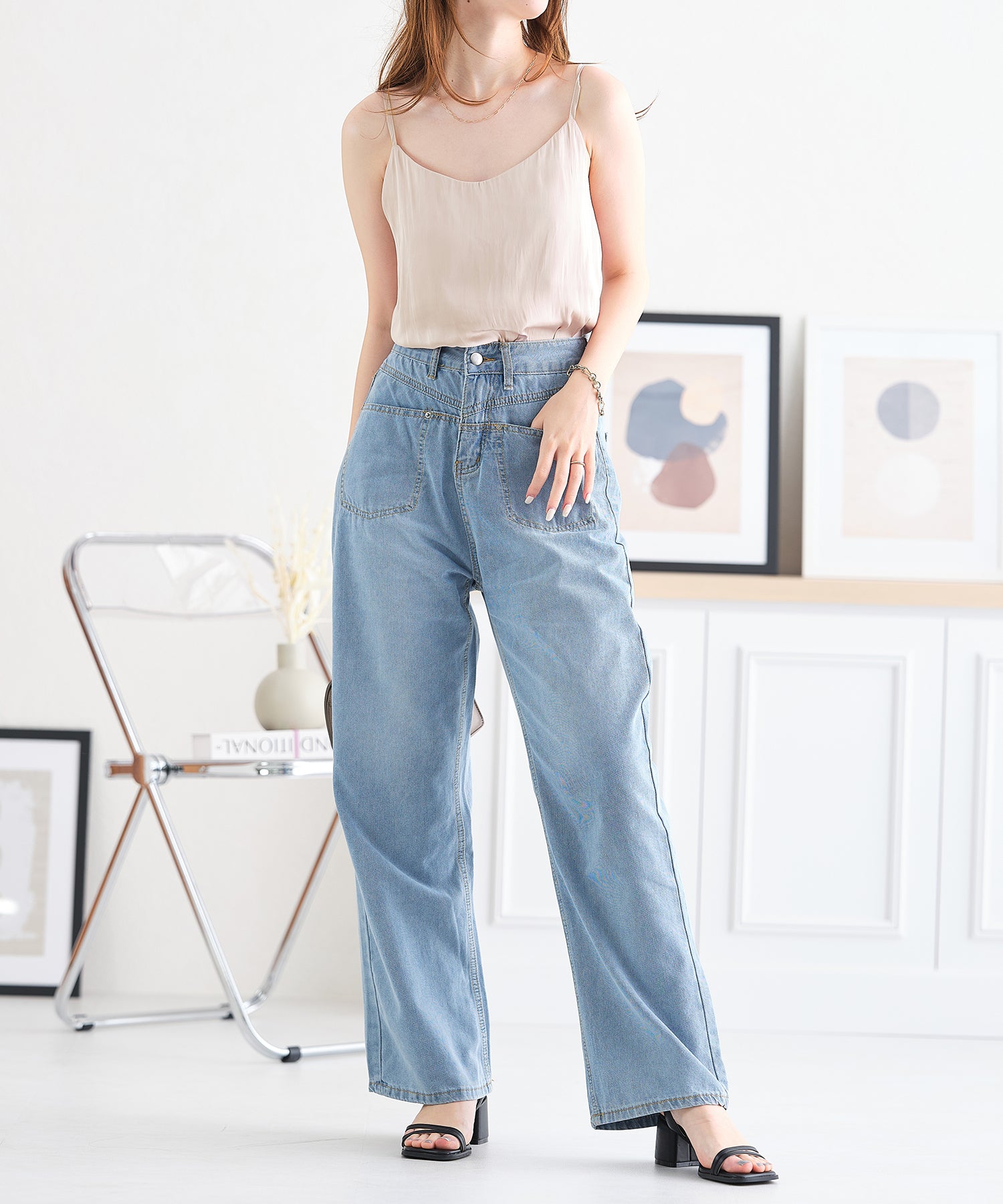 サテンキャミソールトップス/AC3810 – ORIENTALTRAFFIC