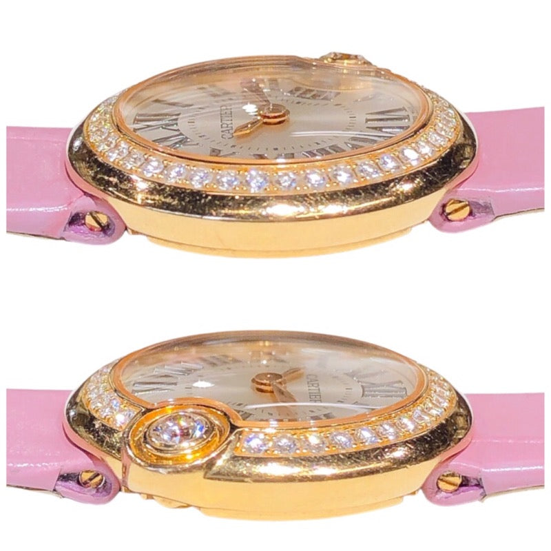 カルティエ Cartier バロン ブランドゥ カルティエ WJBL0006 K18ピンク