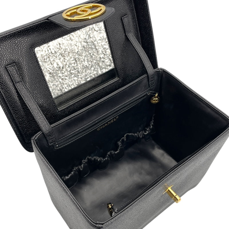 シャネル CHANEL ココマーク ボックス バニティバッグ A01999 ブラック