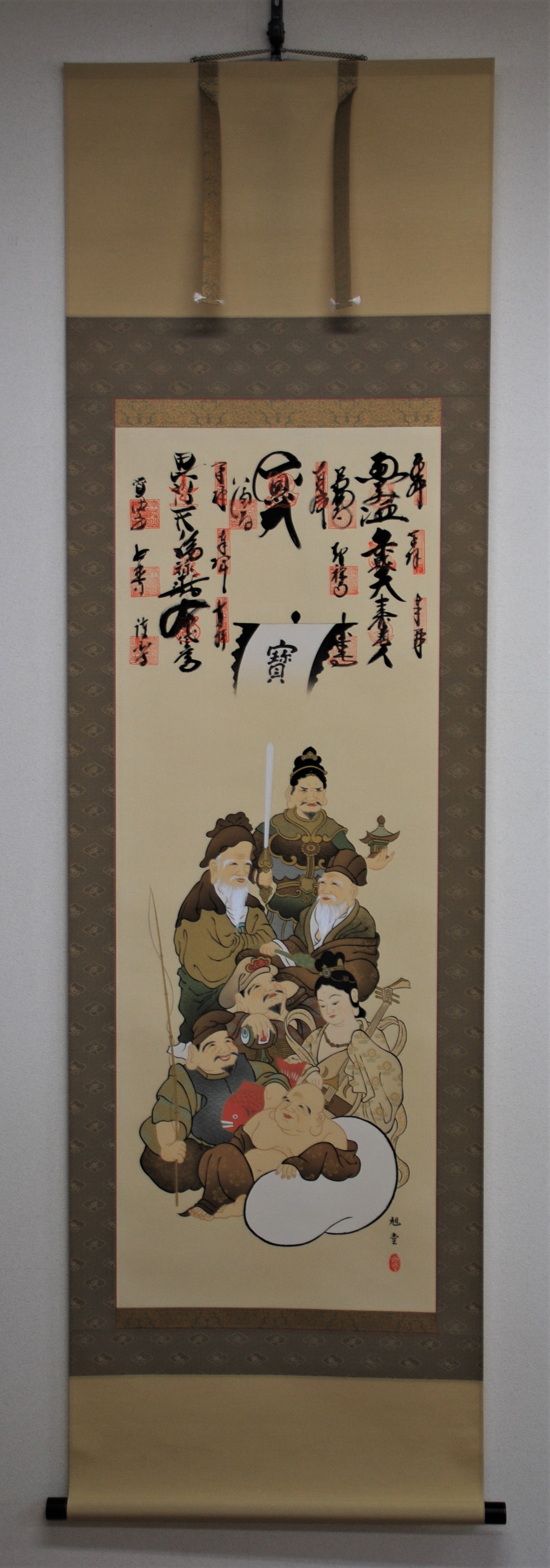 阿波掛軸堂 / 現品価格 七福神 御朱印軸【完成品】
