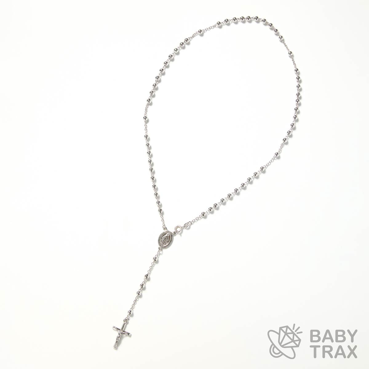 ロザリオネックレス WGメッキ シルバー 925 33㎝ 14g BT0453 | BABY