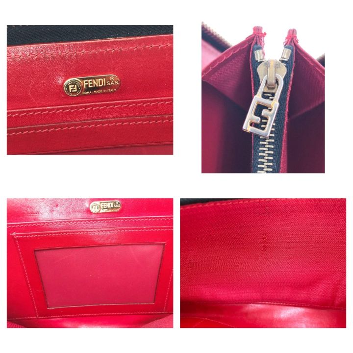 FENDI フェンディ レオパード ヒョウ 柄 ラウンドファスナー 長財布