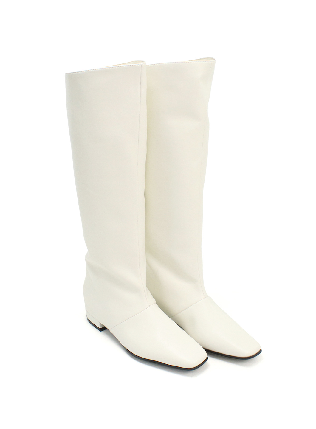 COEL Online Storeワイドロングブーツ(35 アイボリー): SHOES/BAGS/OTHERS