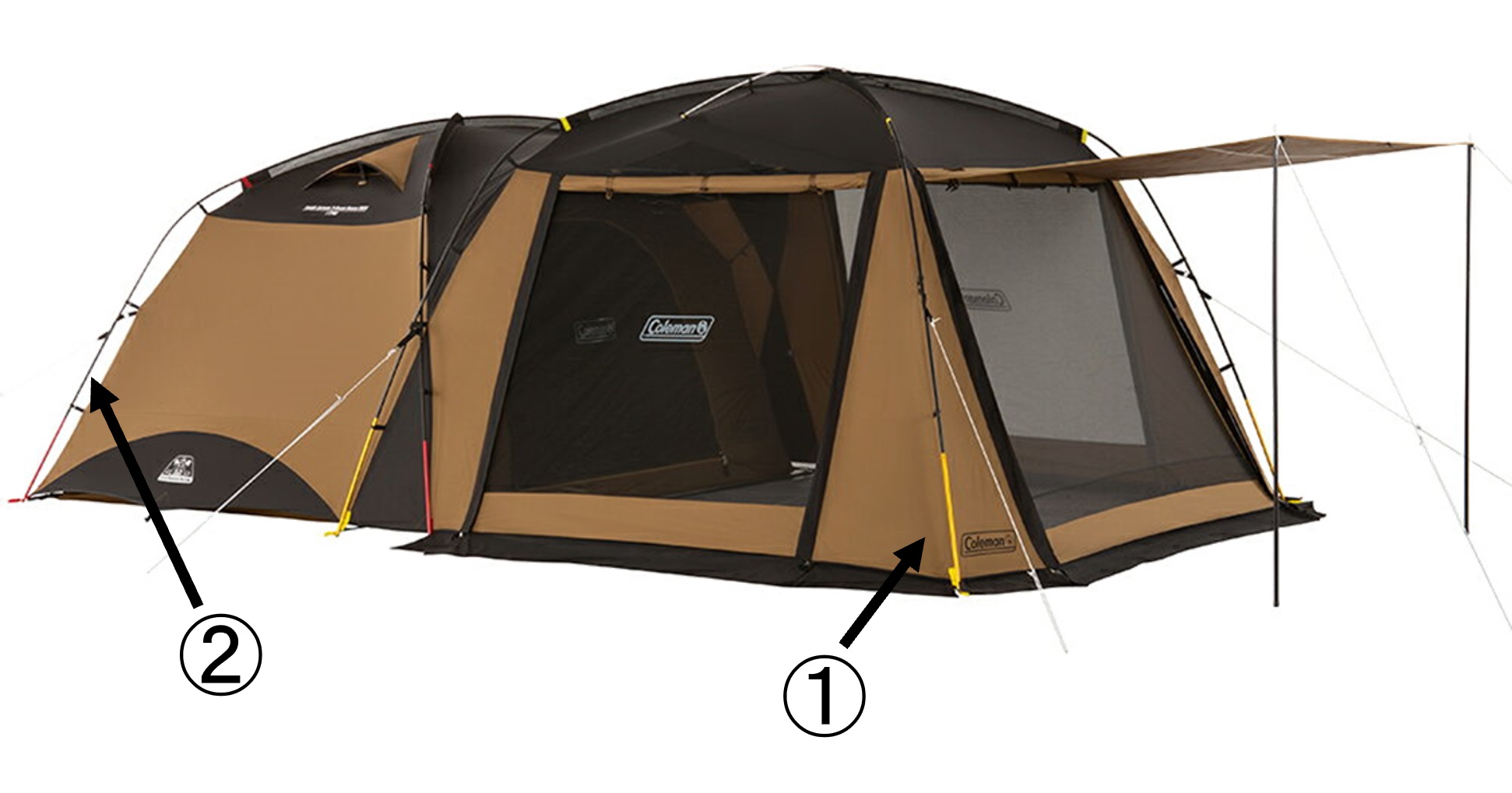 タフスクリーン2ルームハウス/MDX用リビングポールの通販