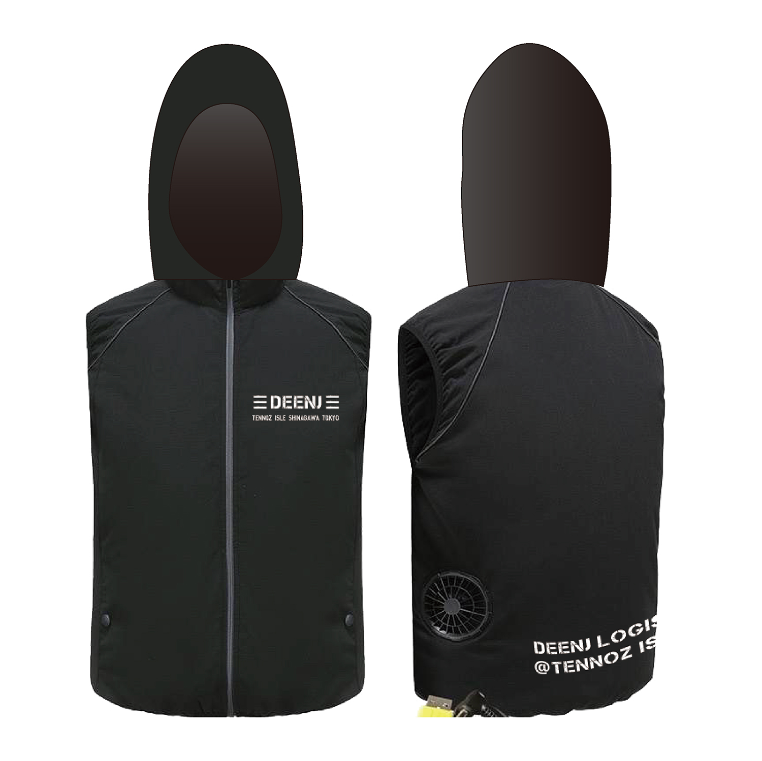 2024モデル】DEEN.J 空調ウェア 充電式エアクールベスト DNJAC5V10X4-_