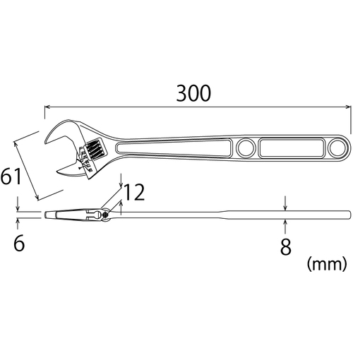 TOP エアワイド空調用モンキレンチ 300mm HY-32L | 公式オンライン