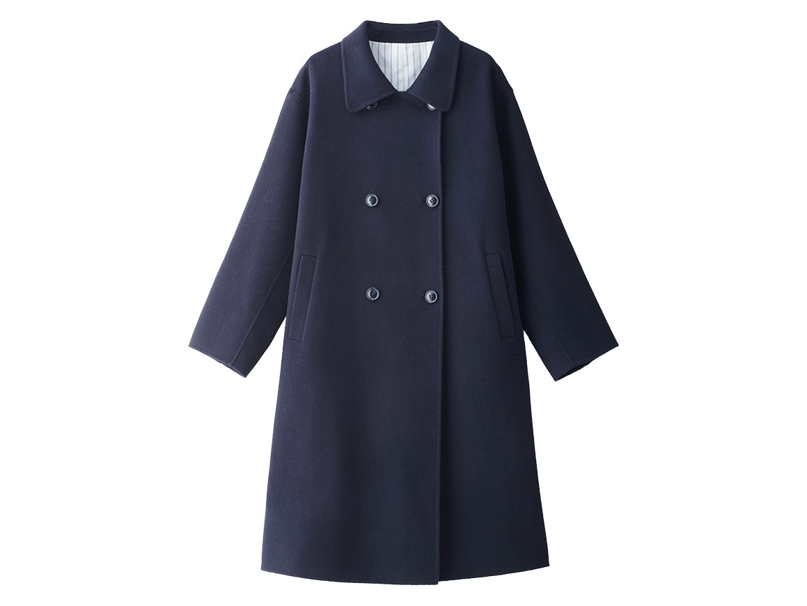 ハルメク読者と作ったウールリバーコート（ロング丈）(02_M 22_ライト