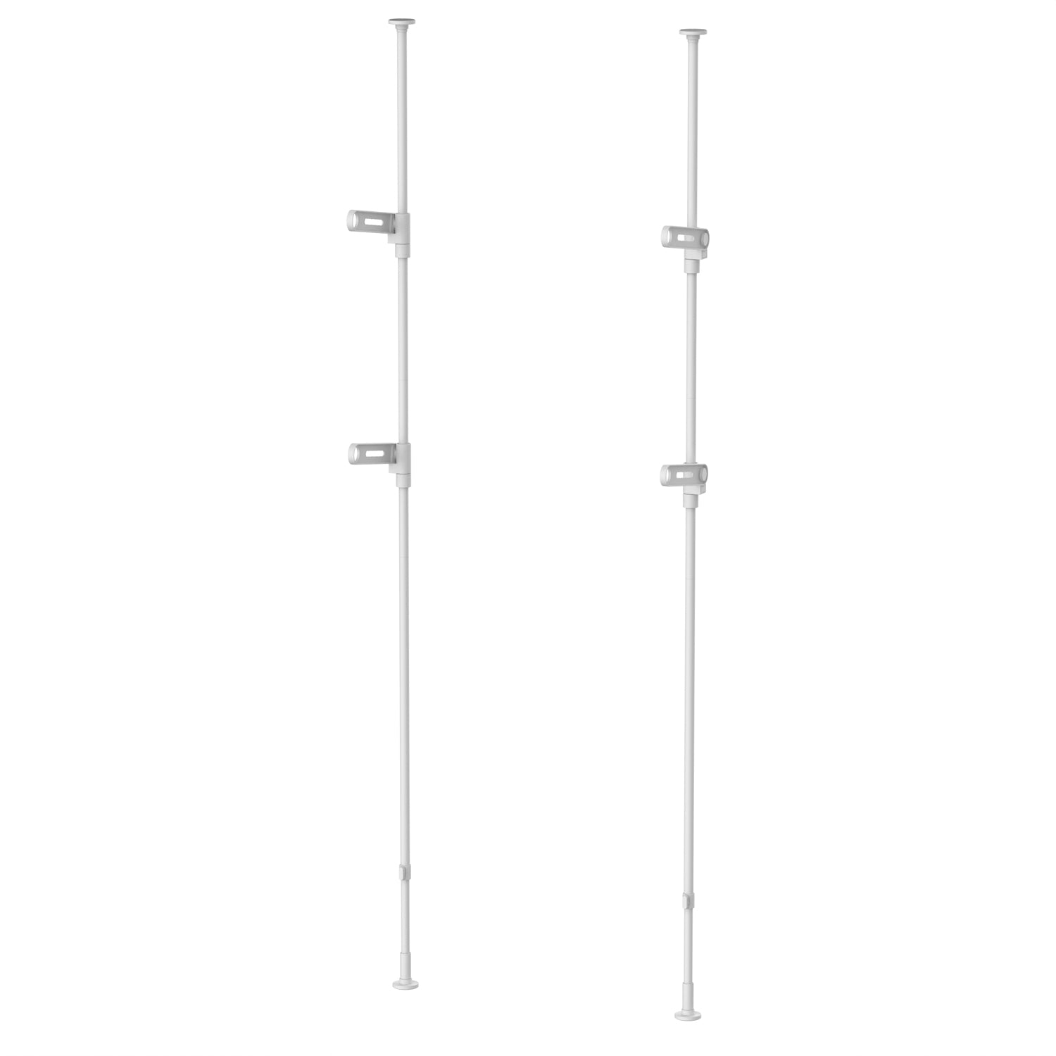 突っ張り室内物干し竿受け 2段 耐荷重20kg 高さ190〜300cm｜平安伸銅