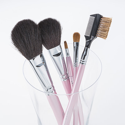 日本ギフト大賞 2015 広島賞］熊野化粧筆メイクブラシ ピンクパール5点