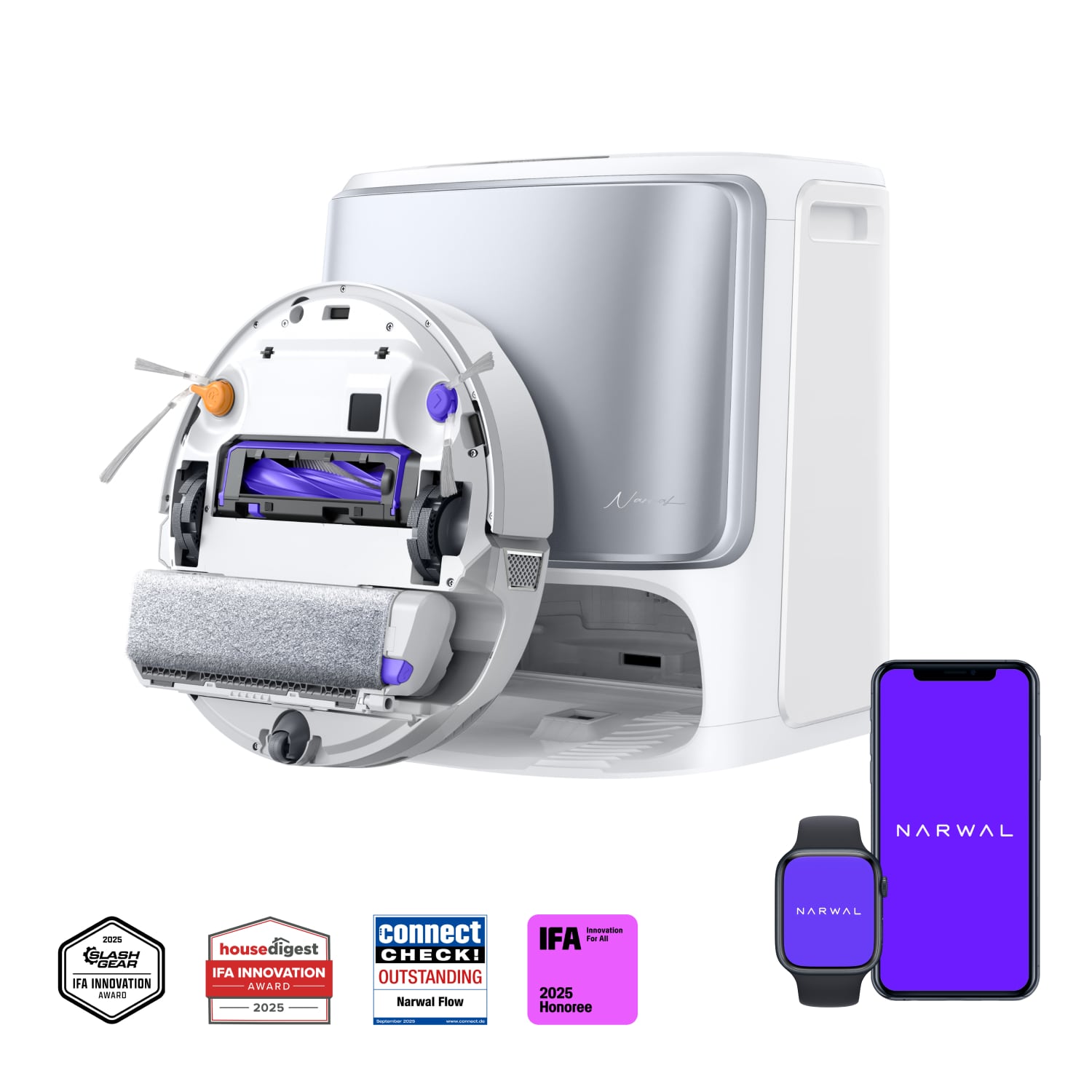 公式］Narwal (ナーワル) Flow Performance ロボット掃除機 水拭き