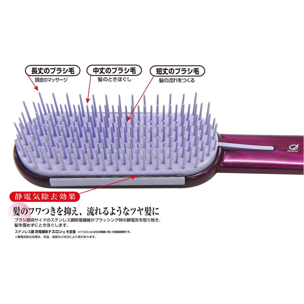 池本 ソフタードレッシングブラシ 3段毛 ST1000 1本: サンドラッグ