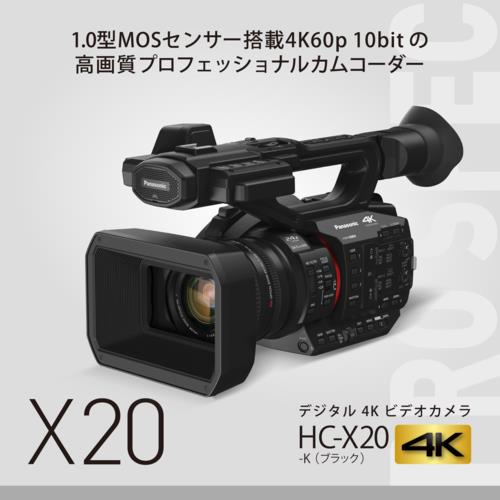 パナソニック(Panasonic) HC-X20 デジタル4Kビデオカメラ 1.0型MOS