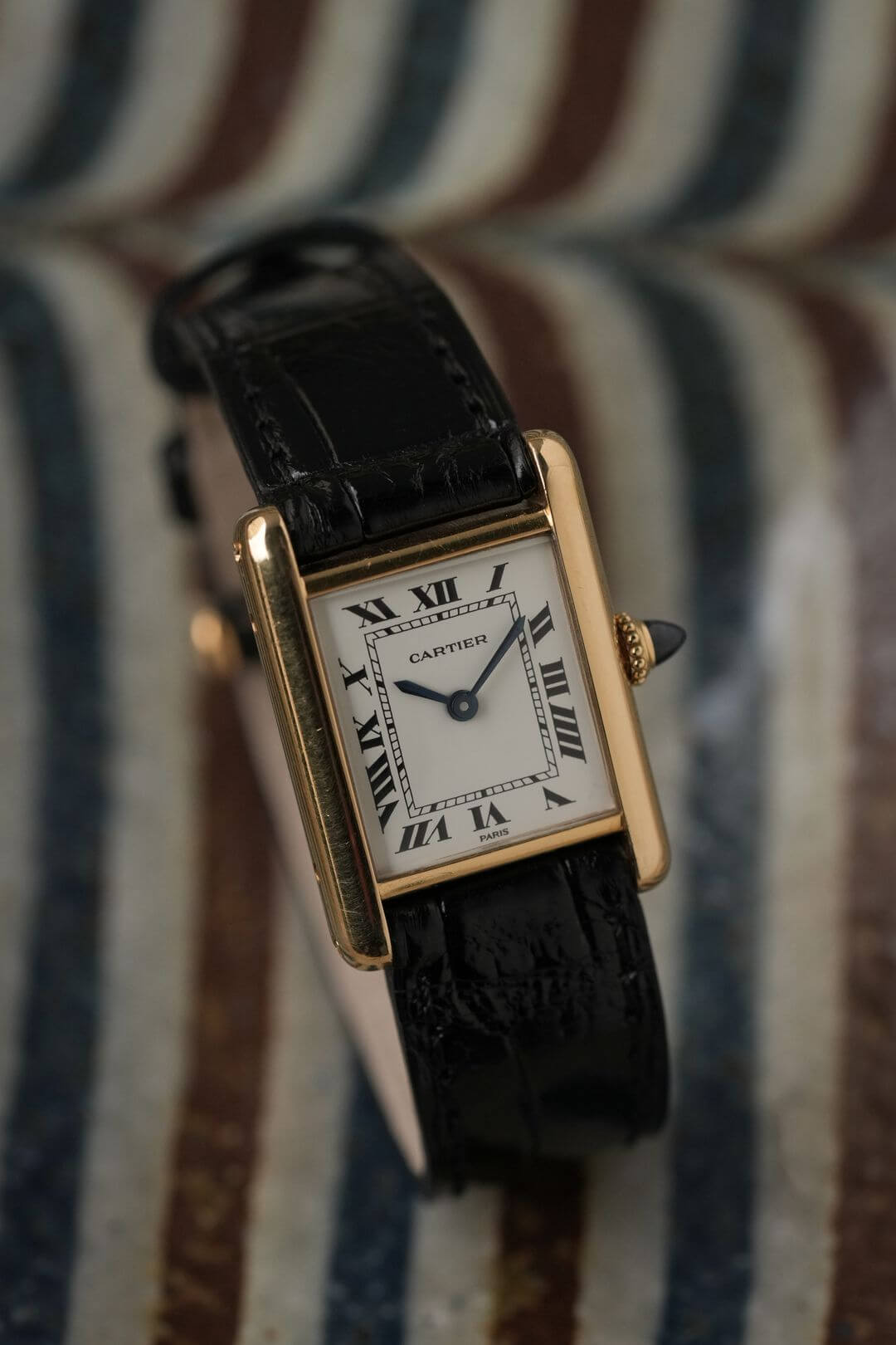 カルティエ/タンクルイカルティエSM/PARISホワイトローマンダイヤル