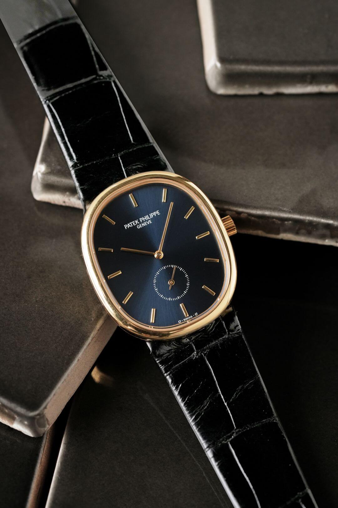 パテックフィリップ/ゴールデンエリプス/シグマブルーダイヤル