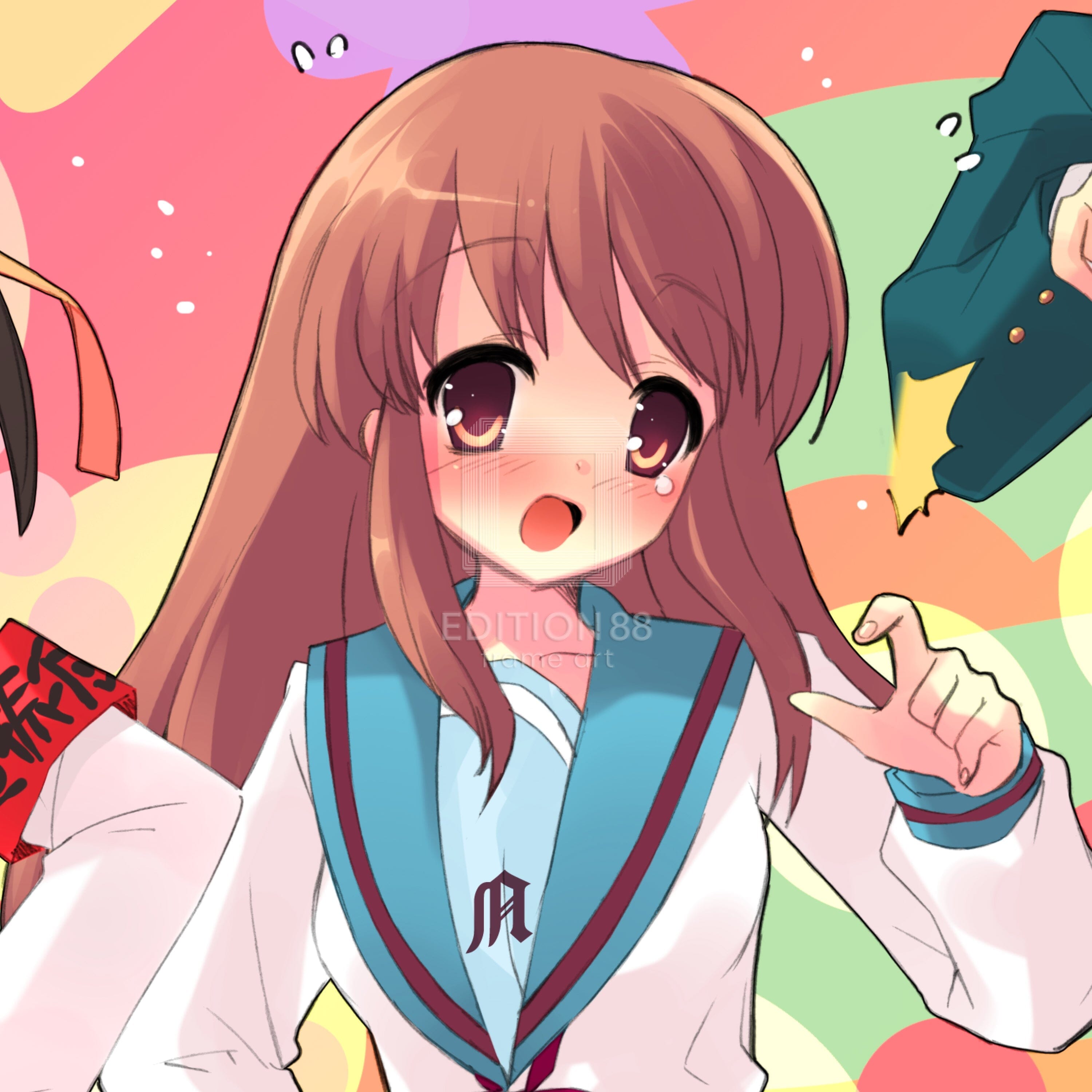 涼宮ハルヒの憂鬱」88グラフ3（「ザ・スニーカー」用イラスト 2006年8