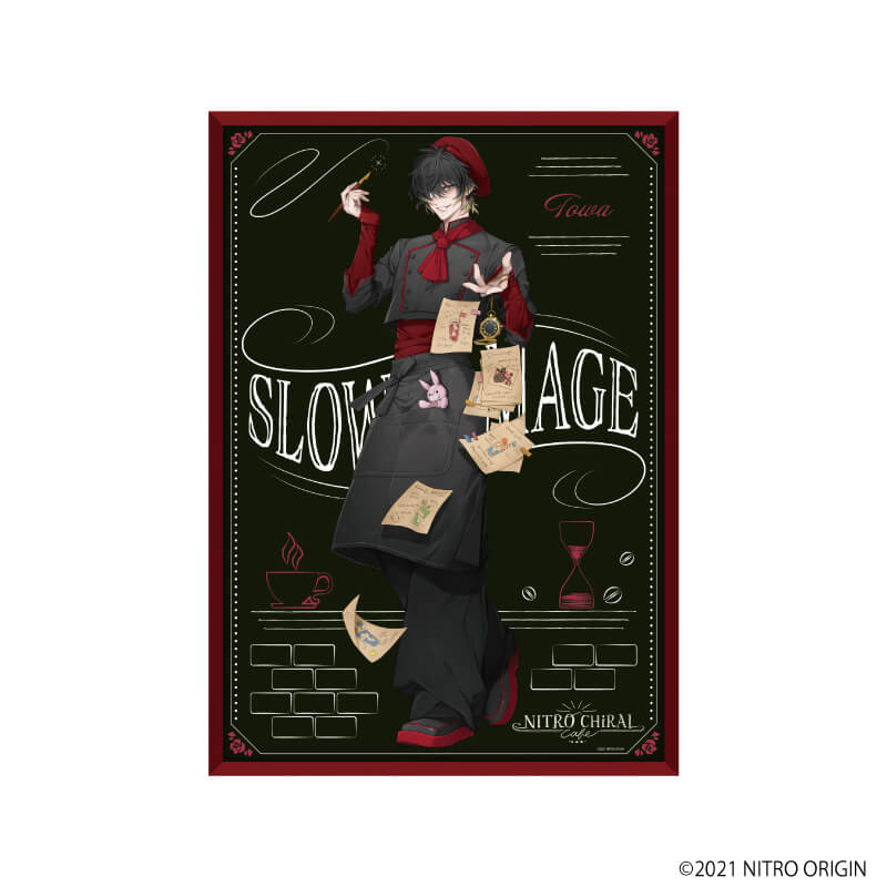 A3クリアポスター「スロウ・ダメージ」01/トワ(カフェ)(描き下ろし