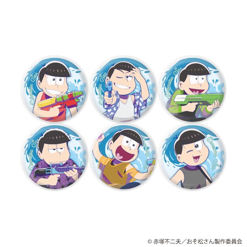缶バッジ「おそ松さん」01/ウォーターフェスver. コンプリートセット