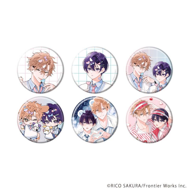 Cure Kiss 缶バッジとキーホルダーセット 缶バッジ対応キーホルダー