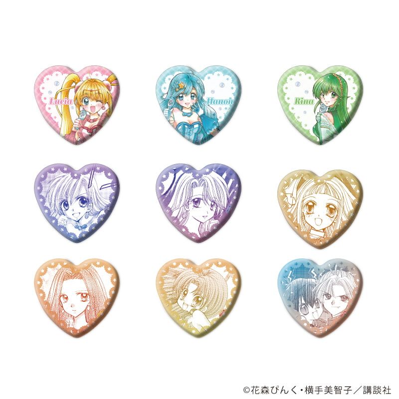 ハート型缶バッジ「マーメイドメロディーぴちぴちピッチ」02/アイドル