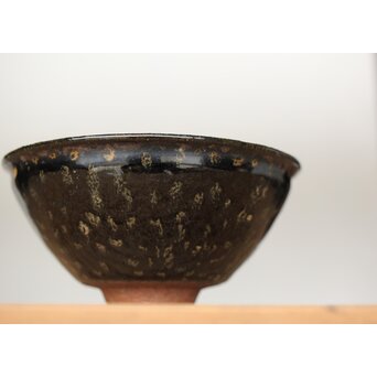 五代 清風与平 天目釉 茶碗 共箱 P456｜骨董店 のびる 古美術 骨董