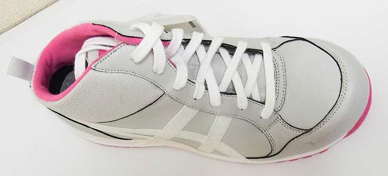 アシックス安全作業靴ミドルカット FIS35L 9601：ライトグレー