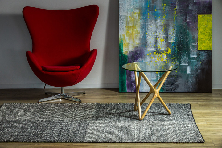 ウールラグ】アールノ140x200cm グレー | 高品質なデザイナーズ家具 E