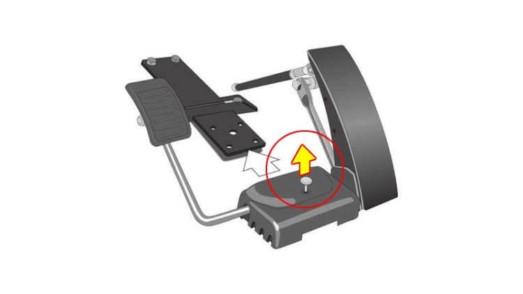 ブラウンアビリティ製、左足用アクセルペダル「クイックリリース