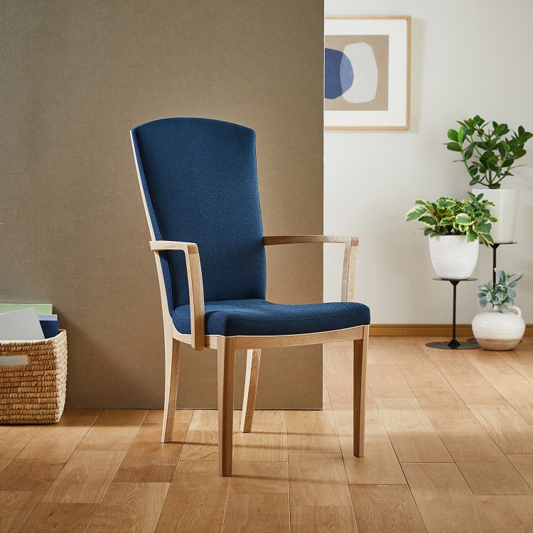 オンライン限定仕様】アームチェア CT7800 ナイトブルー ピュアオーク