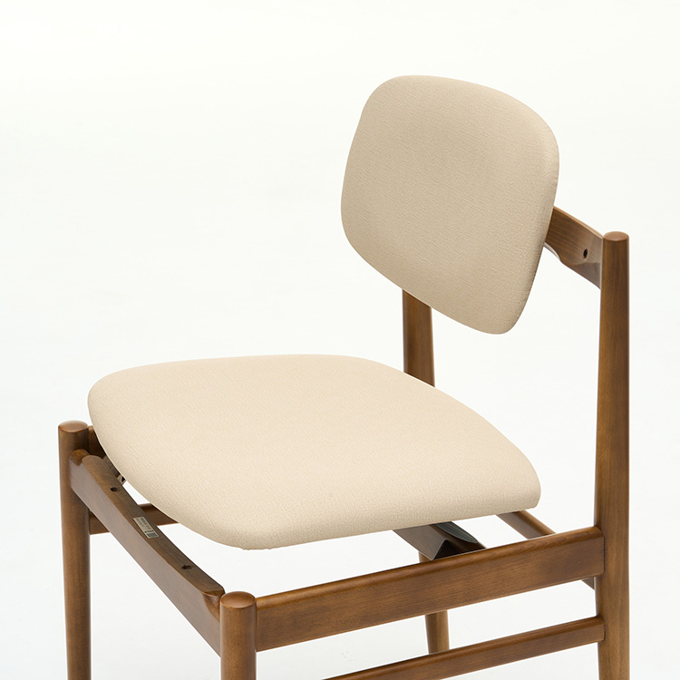 アームレスチェア CW3005 ローストビーチ シャンパンゴールド 通販