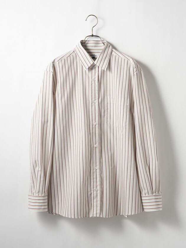 スペシャルプライス】ブラウンオーバーストライプシャツ（7223241
